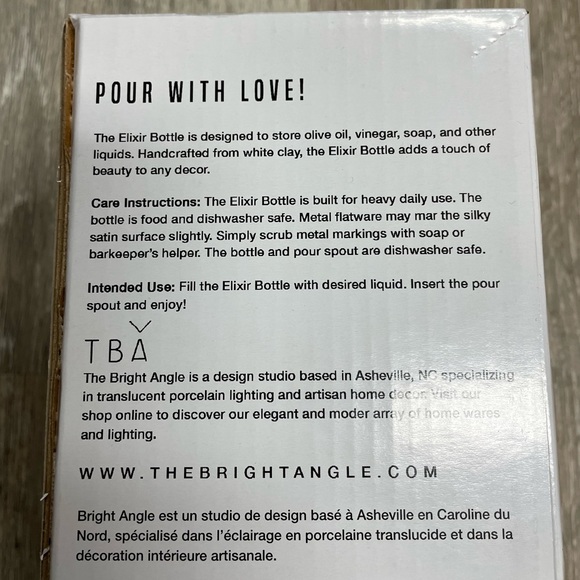 The Bright Angle elixir oil bottle, white. - Picture 7 of 10